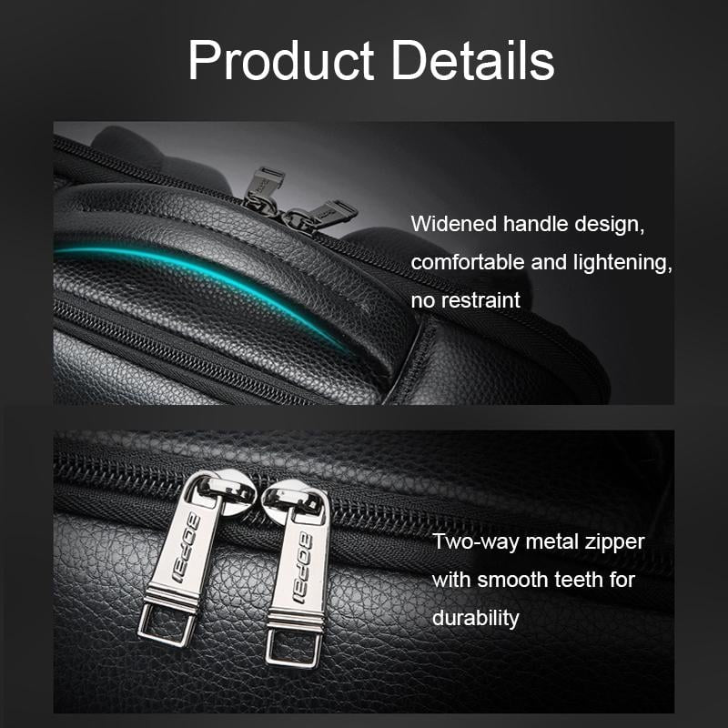 Sac à dos ordinateur en cuir de vachette